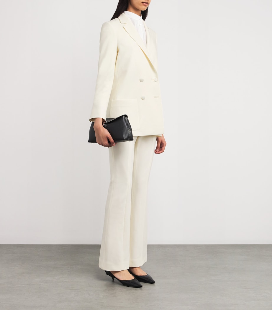 Wool-Blend Double-Breasted Blazer OFF-WHITE Image 2