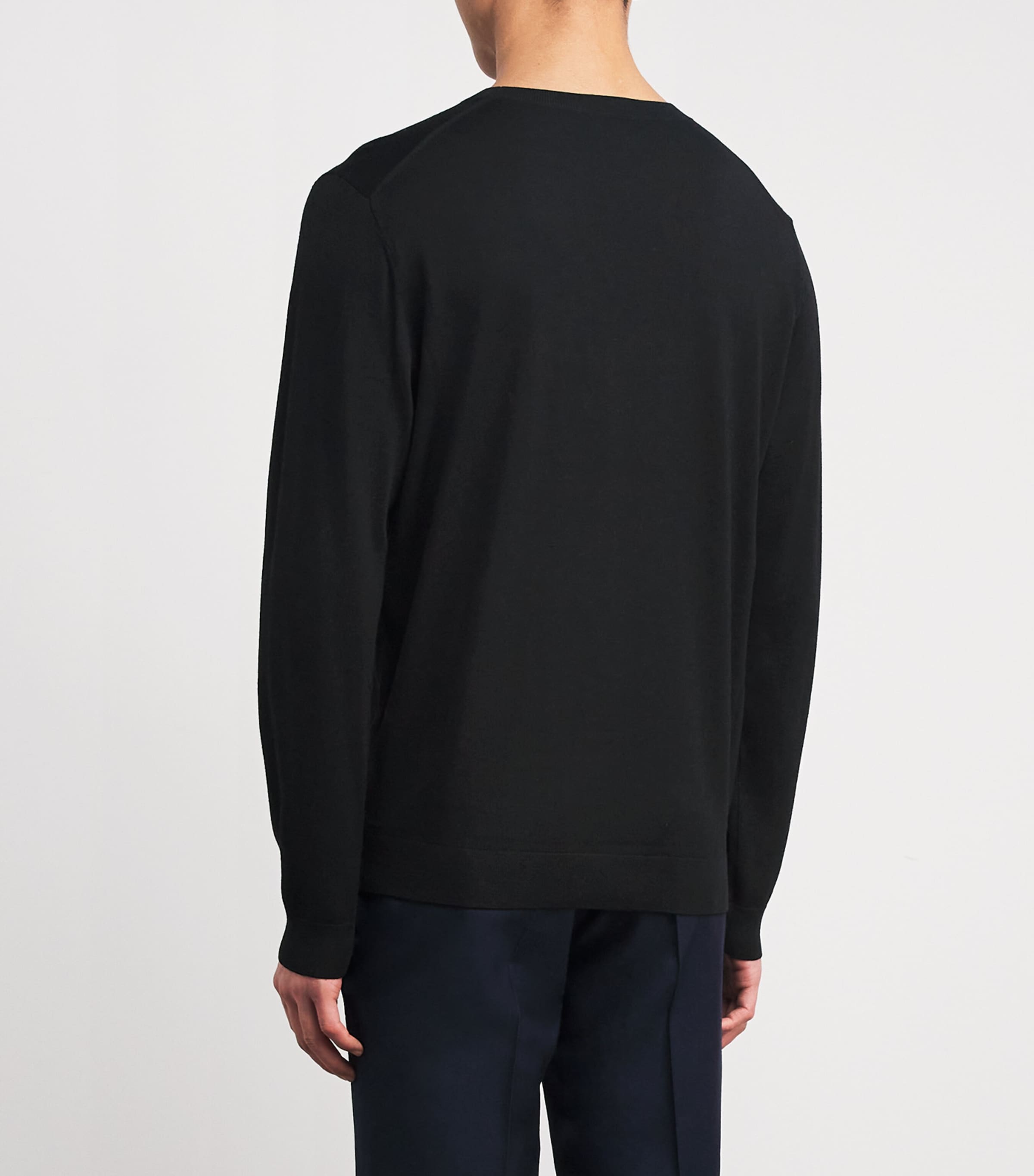 Merino Wool-Blend Sweater 3000 BLACK Image 4