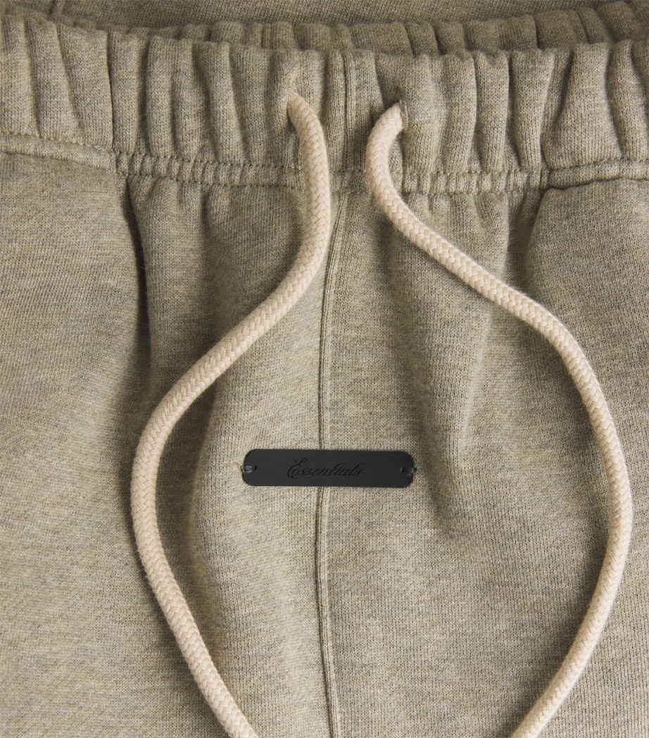 FEAR OF GOD ESSENTIALS Mens Fleece Cargo Trousers Seal Heather Image 6
