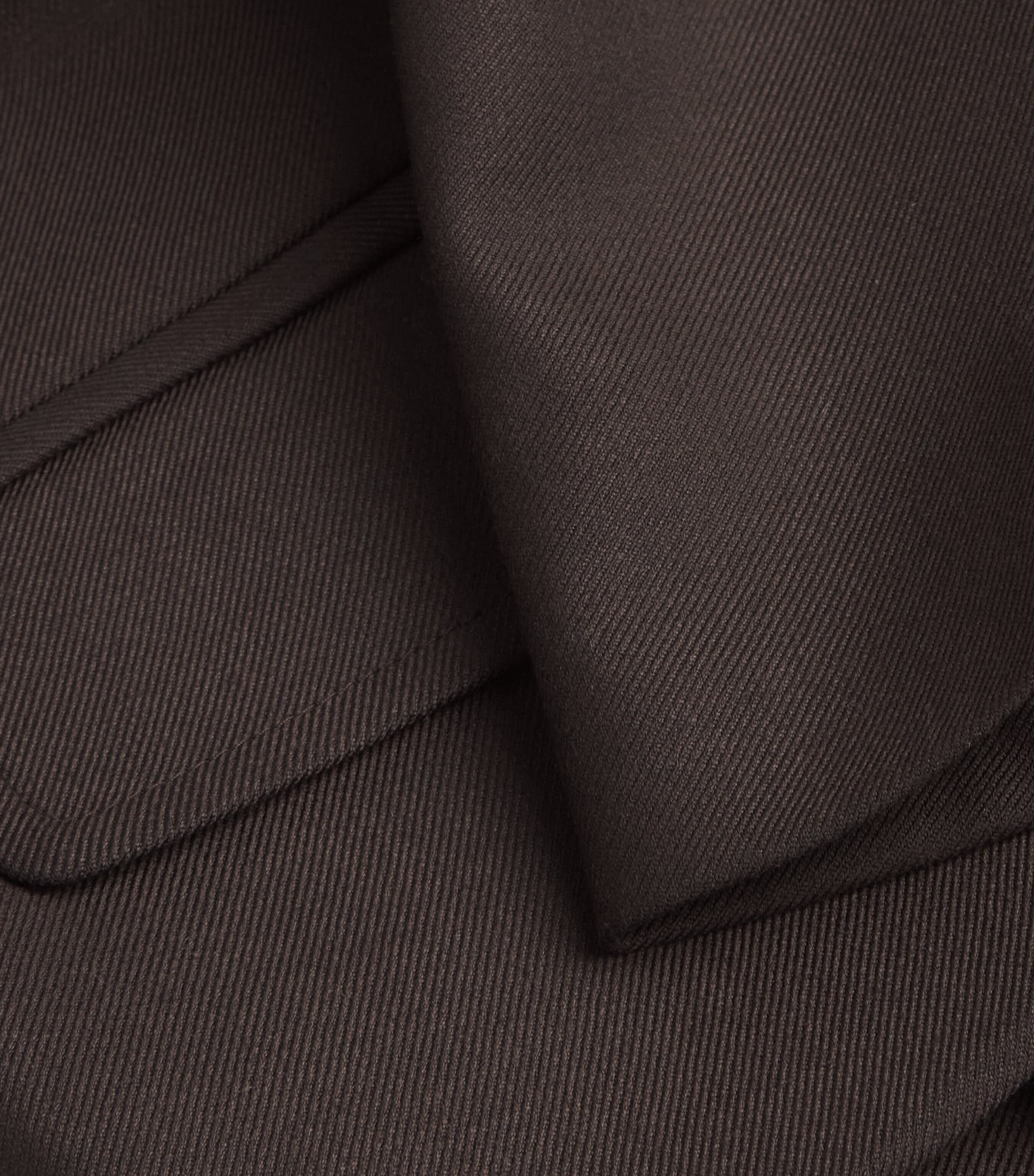 Double-Breasted Cropped Jacket BROWN Image 5