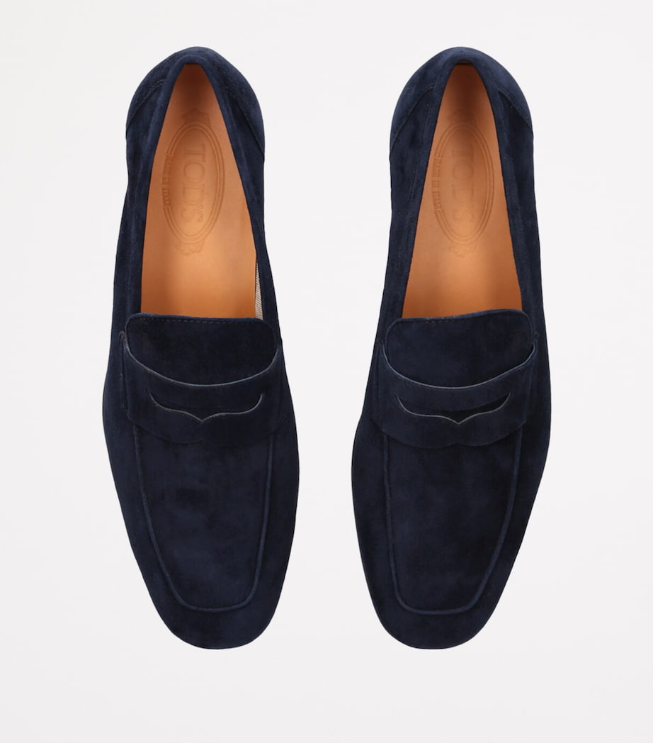 Suede Mocassino Loafers NAVY Image 4
