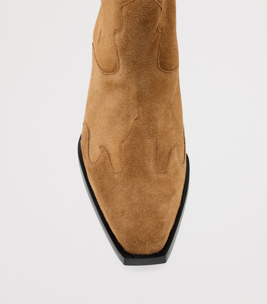 Suede Dolly Cowboy Boots 60 SEPIA BROWN Image 2