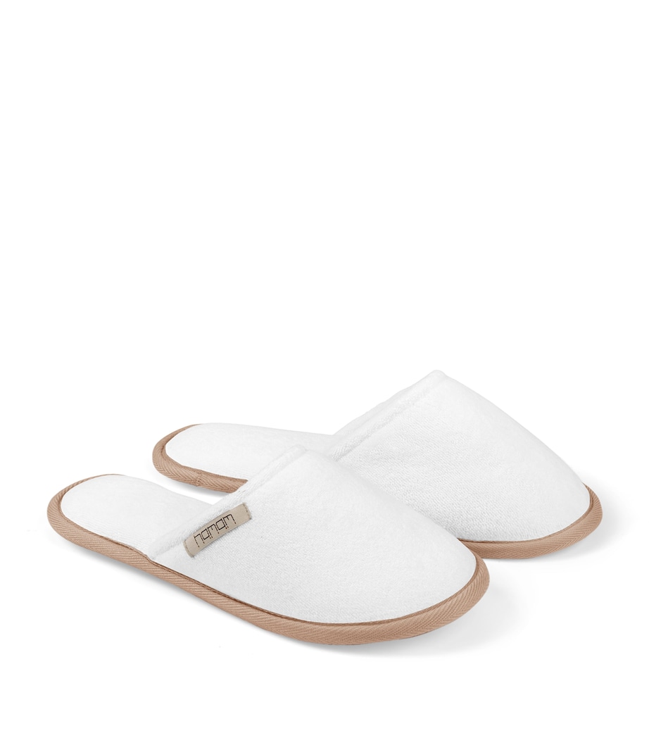 Ash Slippers (Size 42-43) WHITE/ROASTED ALMOND Image 1