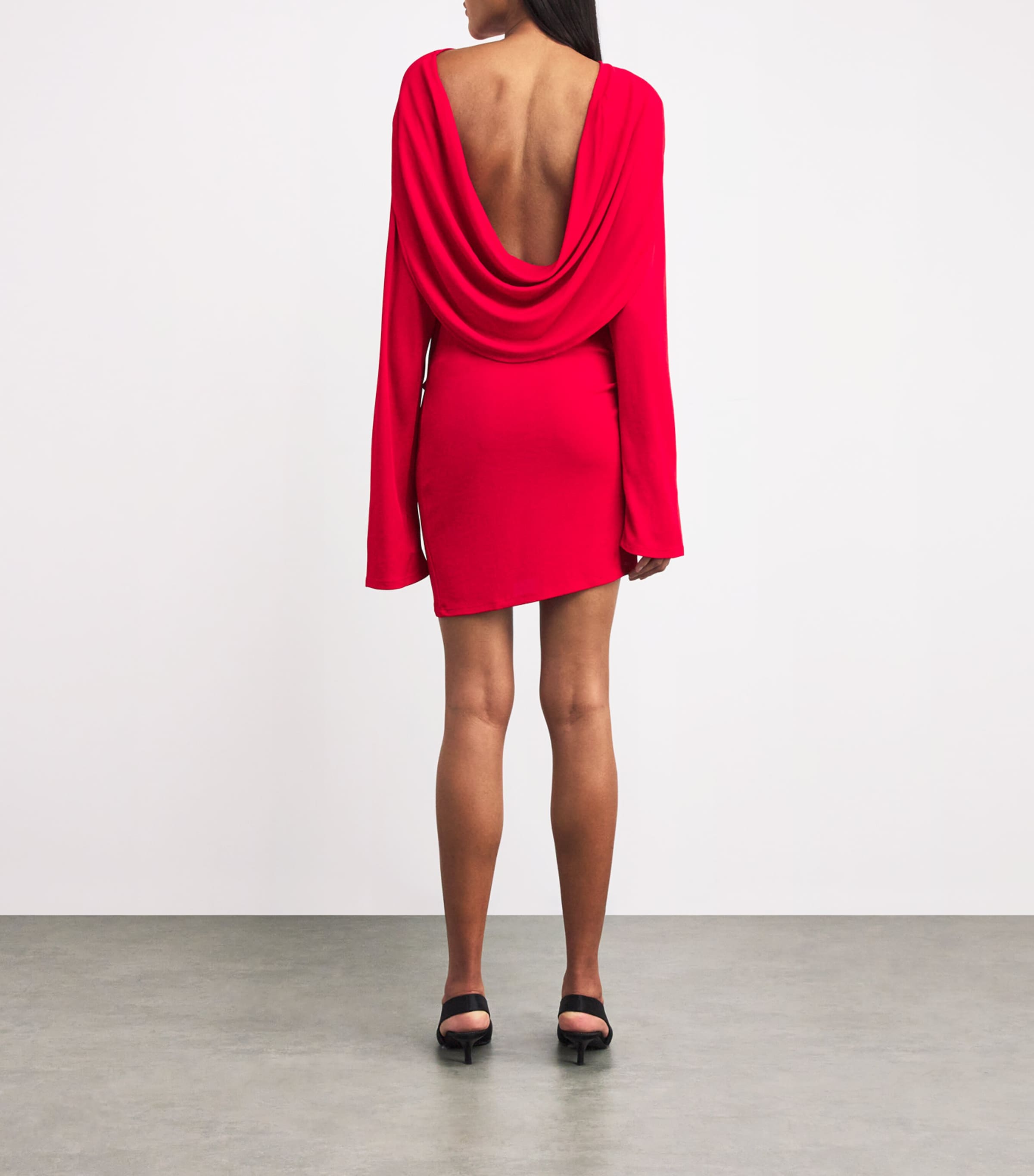 Jacquemus Womens Jersey The Croisière Mini Dress Red Image 3
