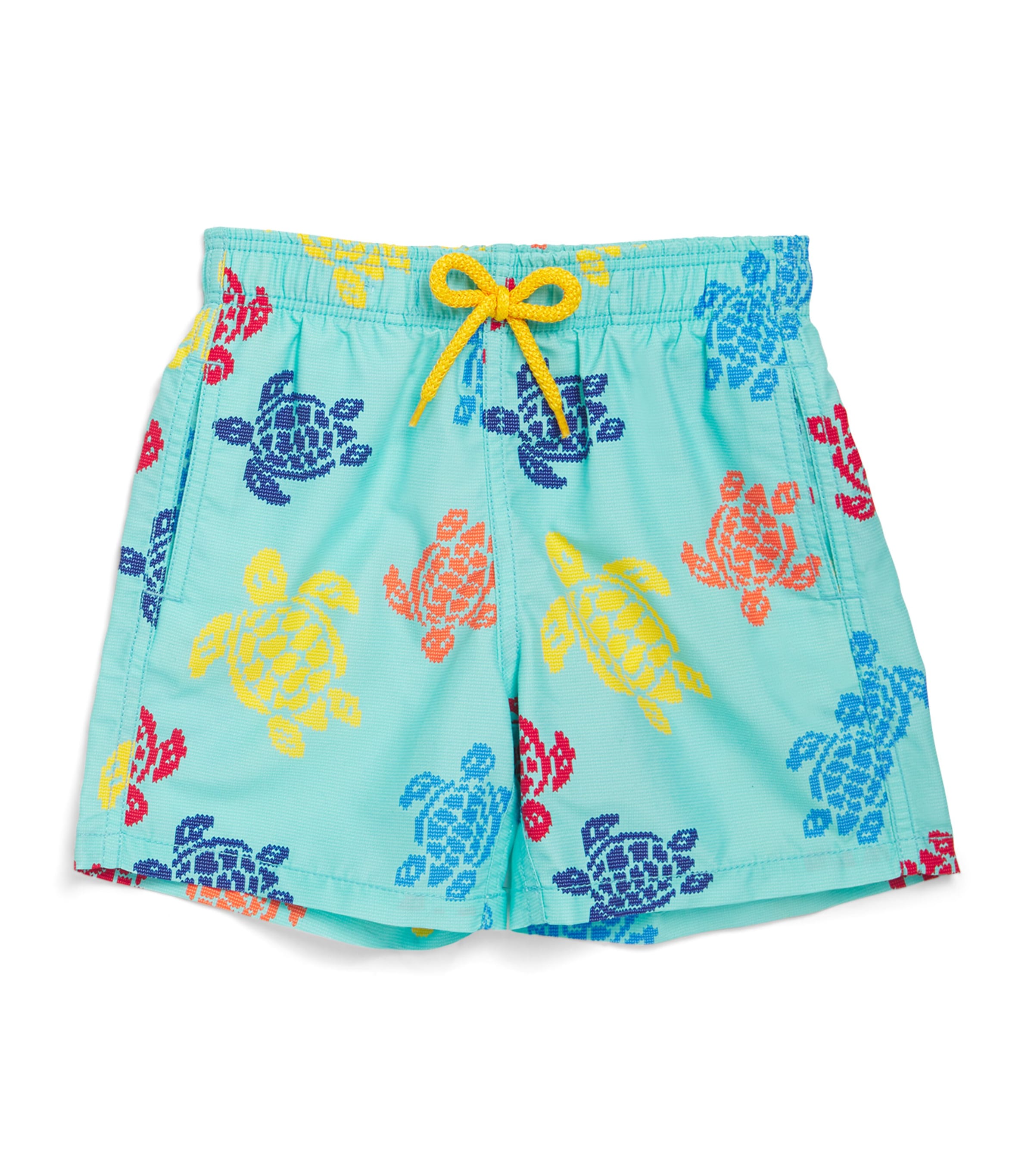 Shop Vilebrequin X Falke Turtle Swim Shorts In Blue