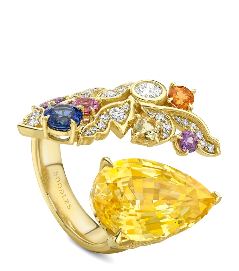 Boodles Yellow Gold, Diamond and Gemstone The Palace Collection Queen Anne's Mural Ring Yellow Image 1