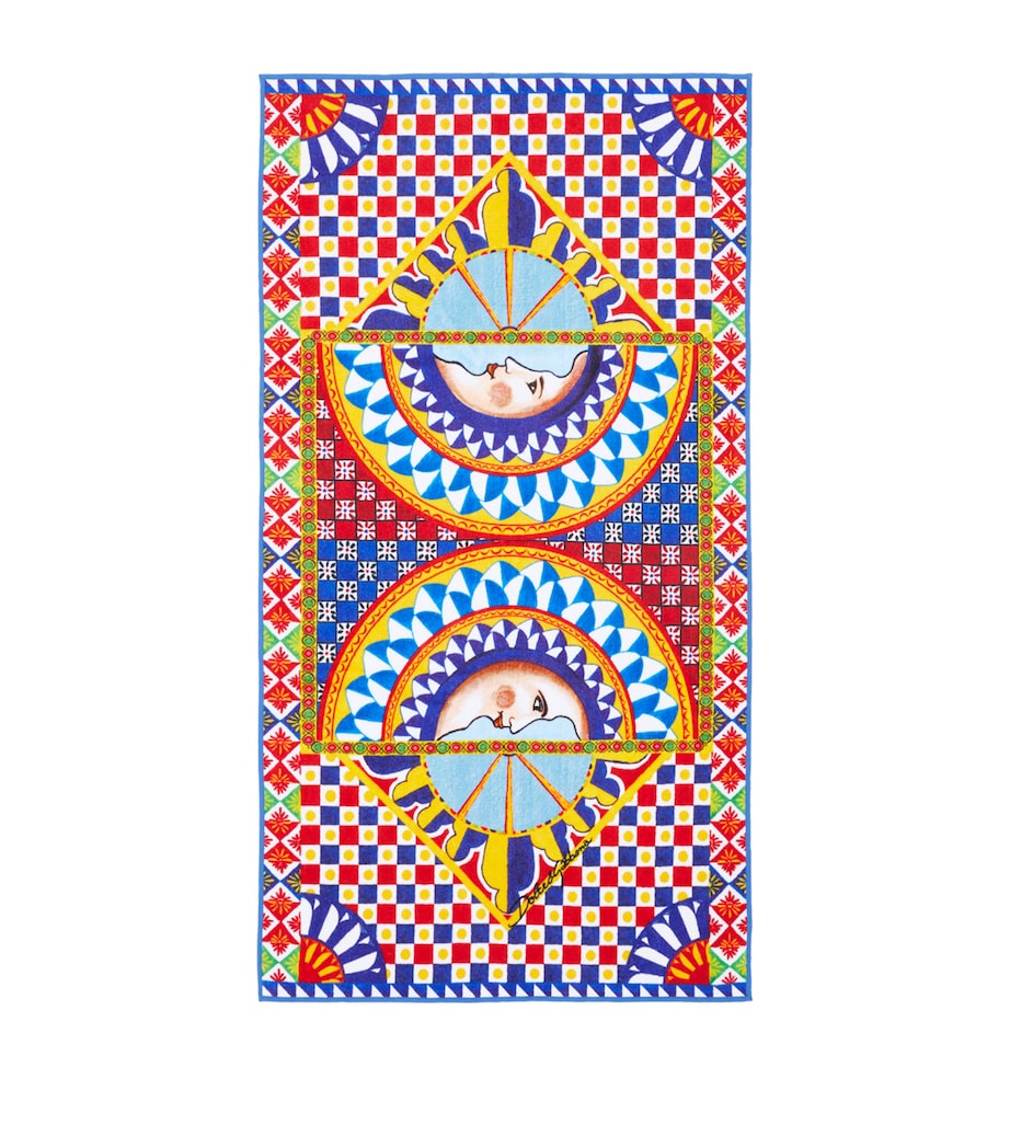 Carretto Siciliano Hand Towel (60cm x 110cm) UC076LUNAFDOCARRETTO Image 2