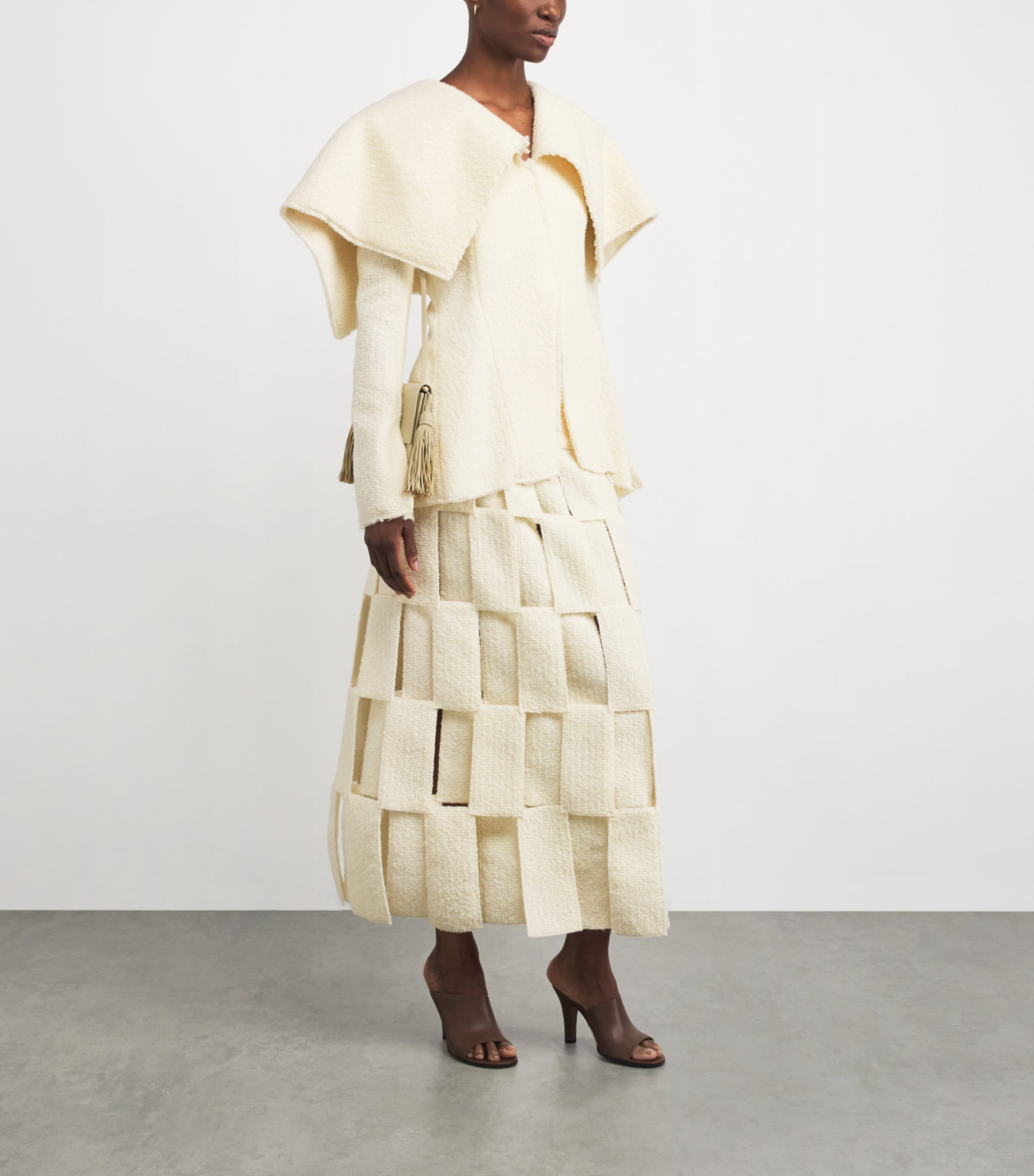 Rectangle Maxi Skirt ECRU Image 2