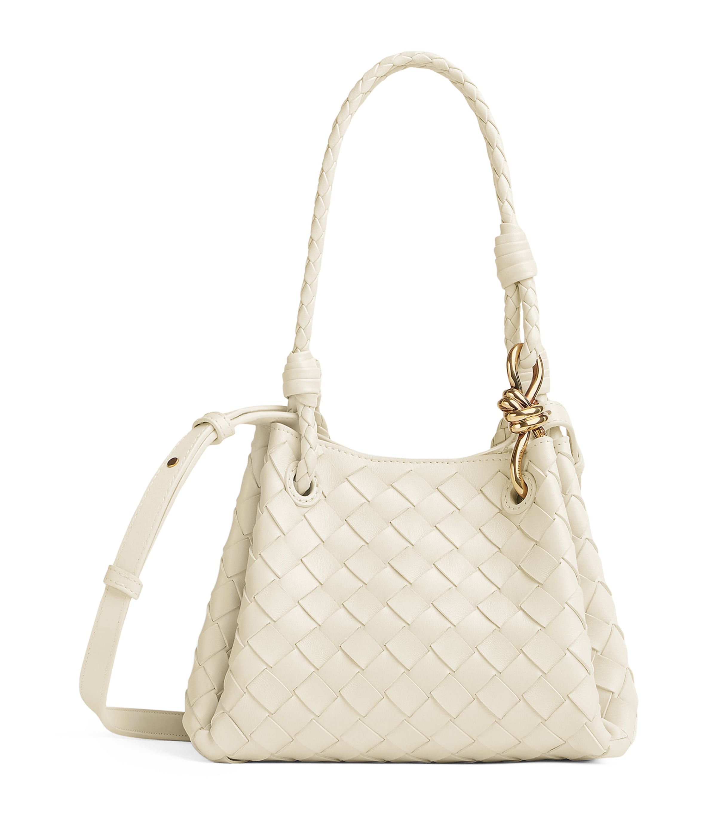 BOTTEGA VENETA Andiamo Parachute ショルダーバッグ Bottega Veneta Small Lambskin Andiamo Parachute Cross-Body