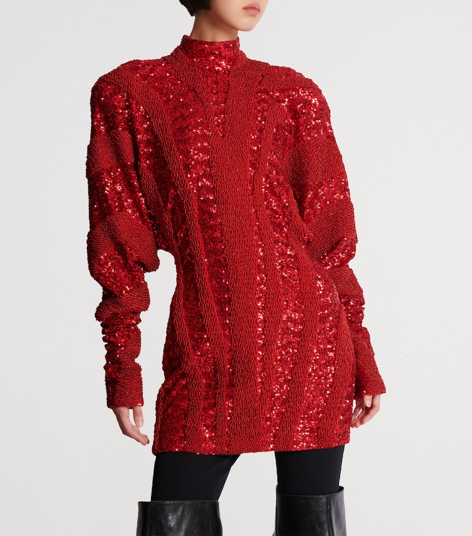 Crystal-Embellished Split Maxi Dress MHF ROUGE Image 7