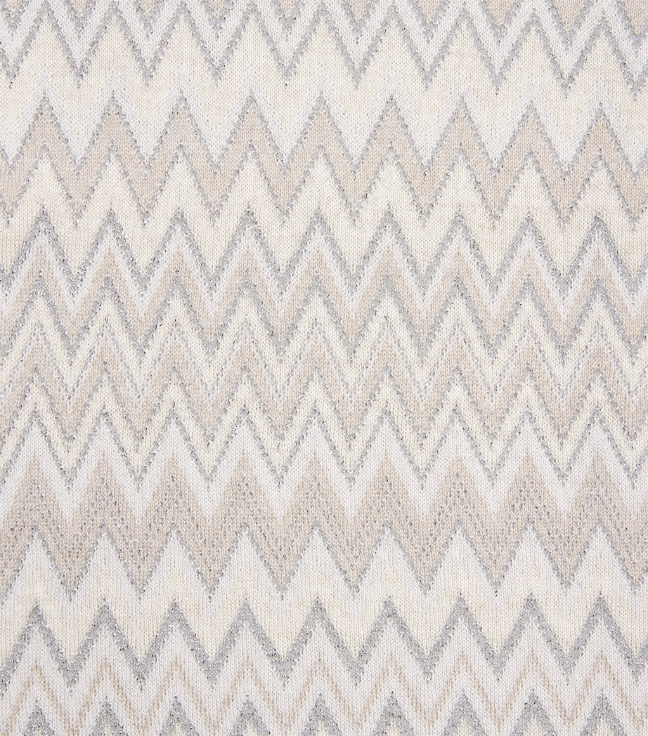Missoni Kids Wool-Blend Zigzag Trousers (4-14 Years) Beige.ch.mel/argento Image 2