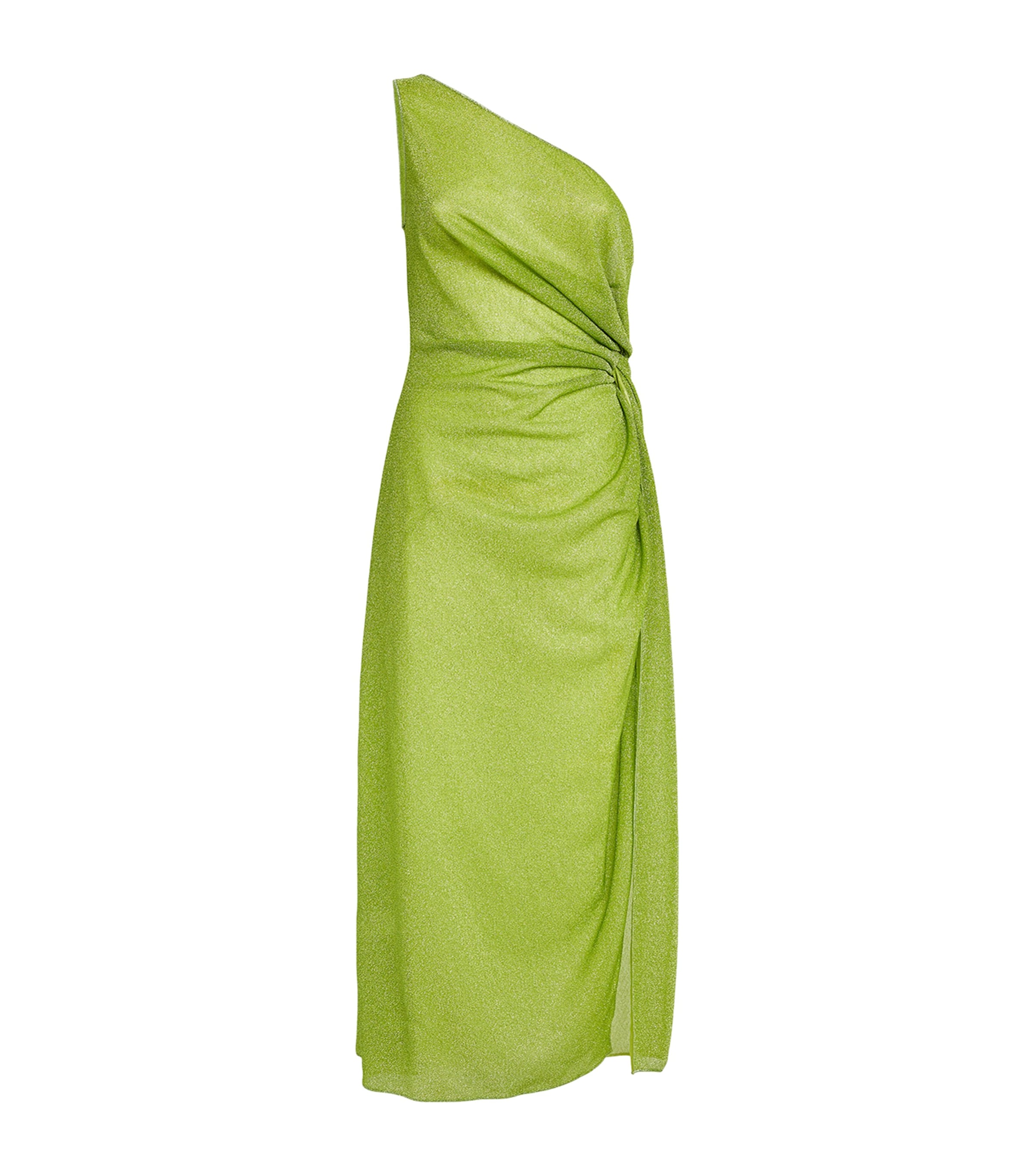 Oseree Lumière Knot Maxi Dress In Green