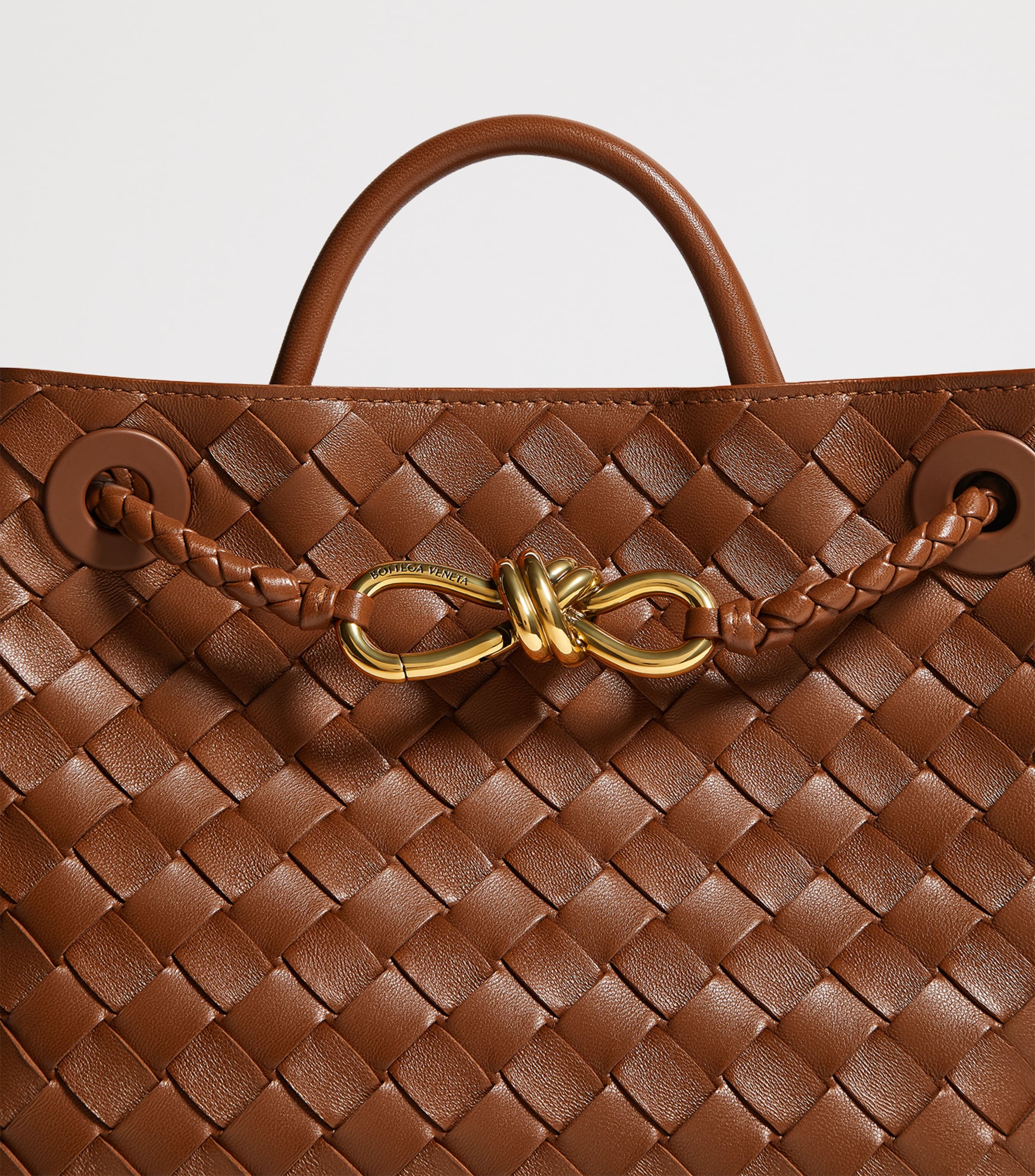 Bottega Veneta Small Leather Andiamo Top-Handle Bag Image 5