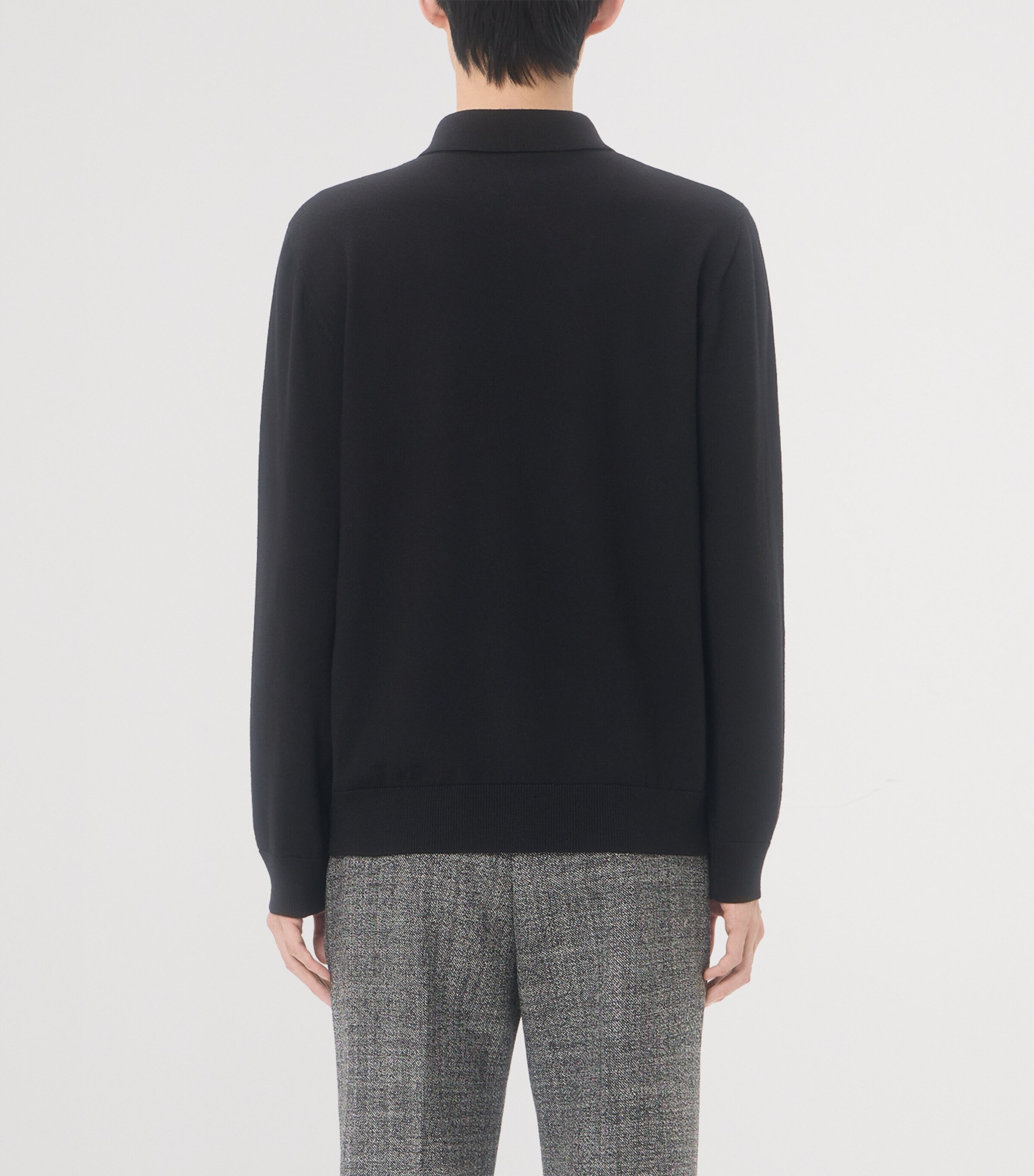 Valentino Garavani Mens Virgin Wool Logo Polo Shirt Image 4