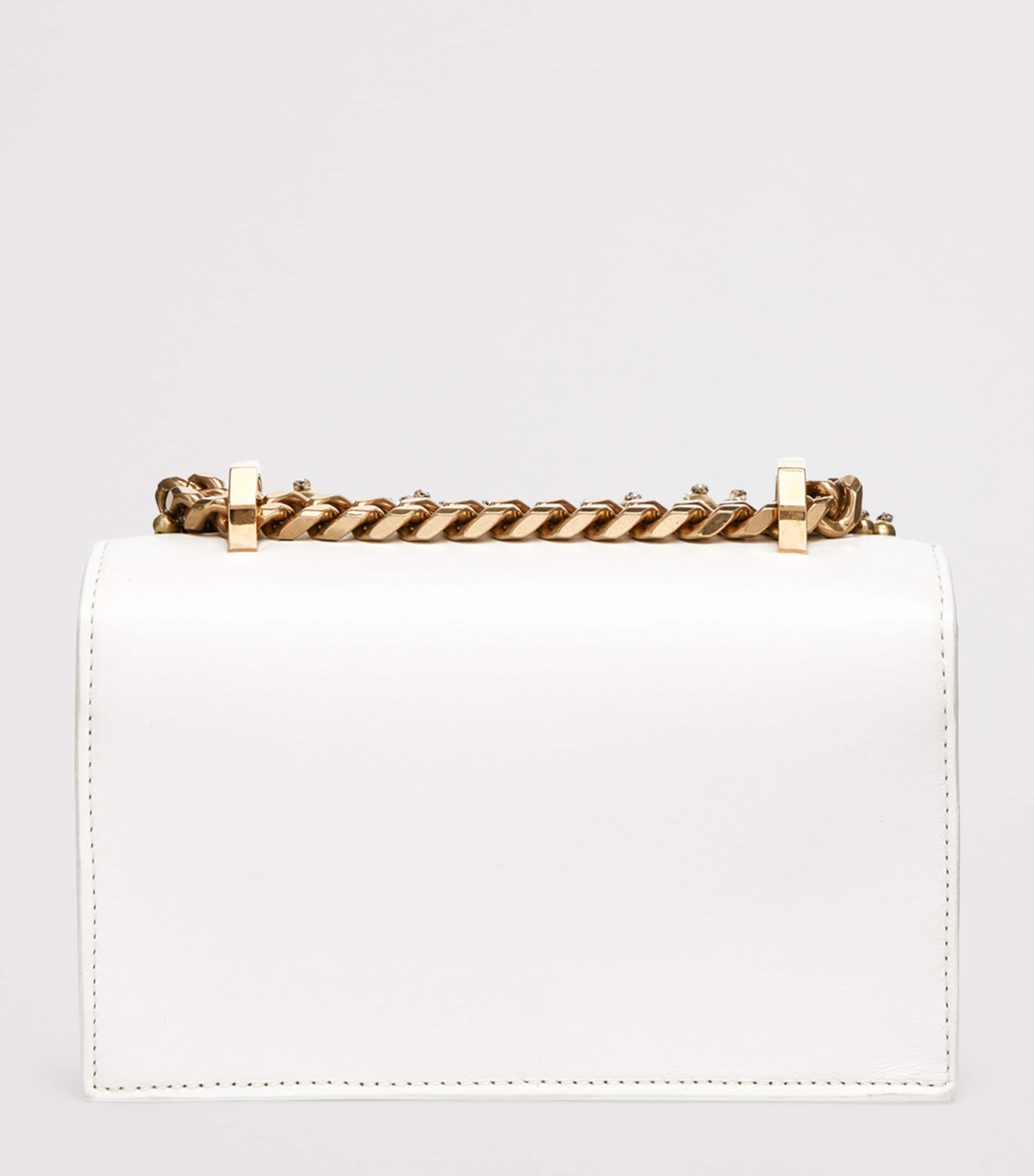 Leather Embellished Jewelled Satchel 7050 Image 3