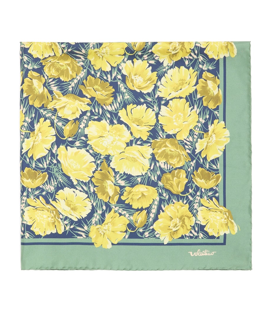 Valentino Garavani Silk Floral Scarf Image 1