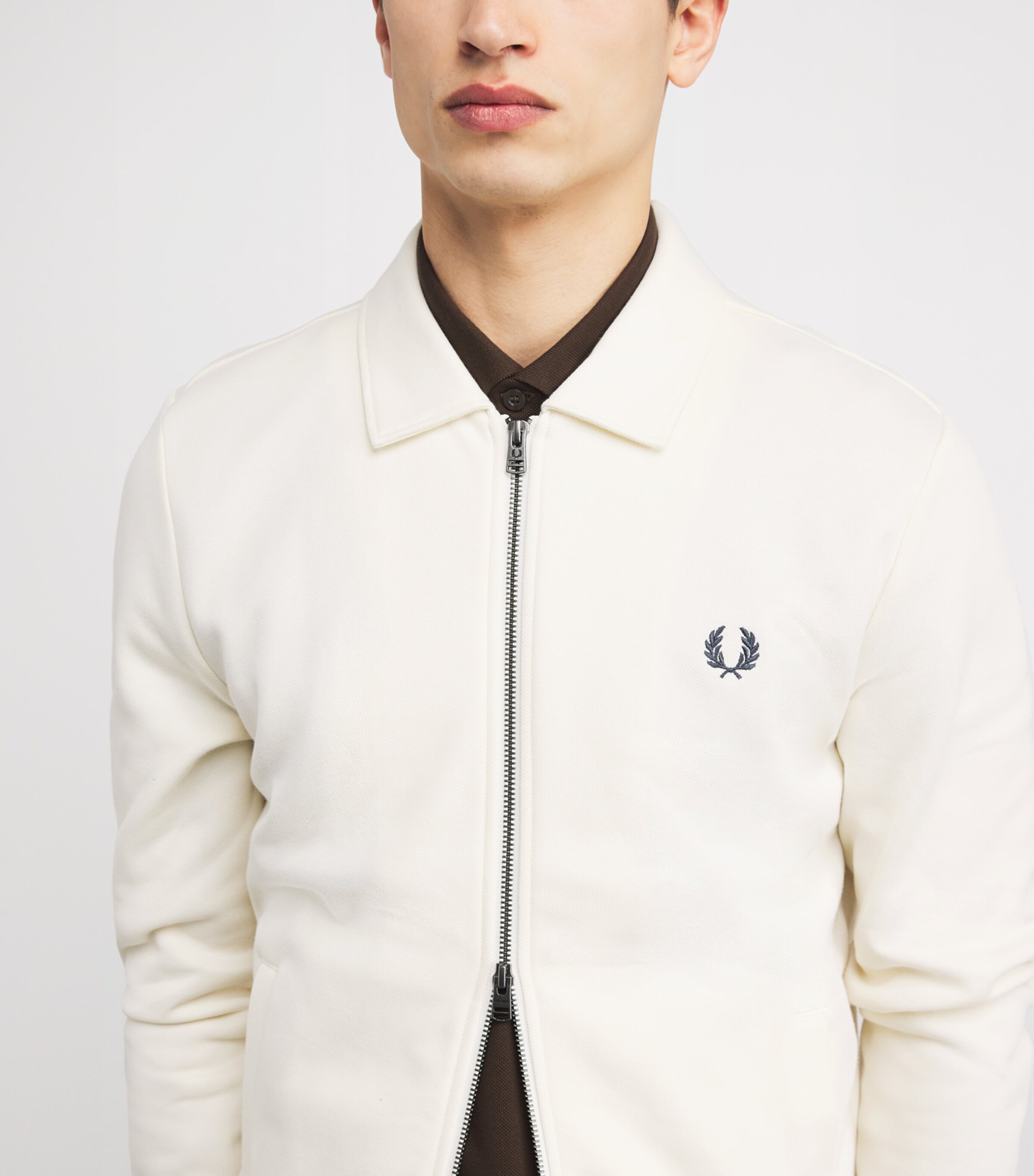 Fred Perry White Logo Track Jacket | Harrods UK