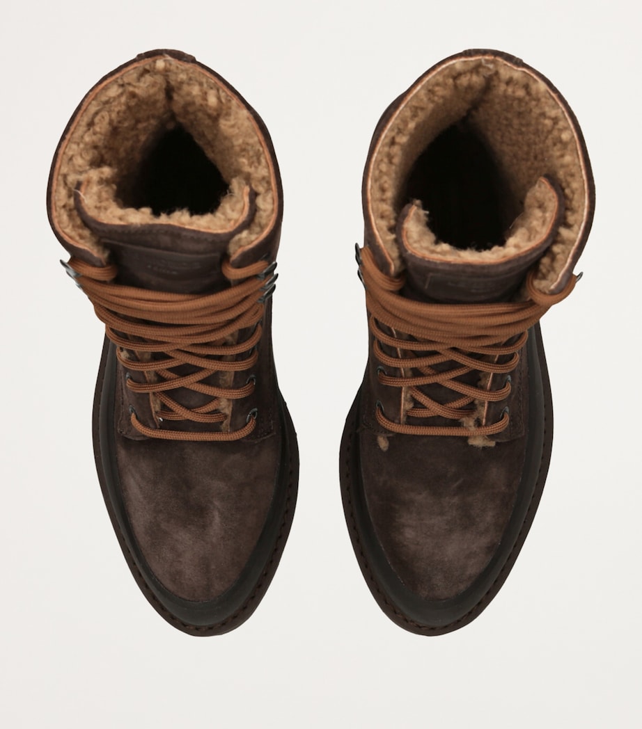 Suede Dolomite Ankle Boots BROWN Image 4