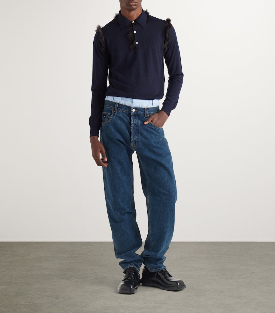 Mid-Wash Jeans F0008 Image 2