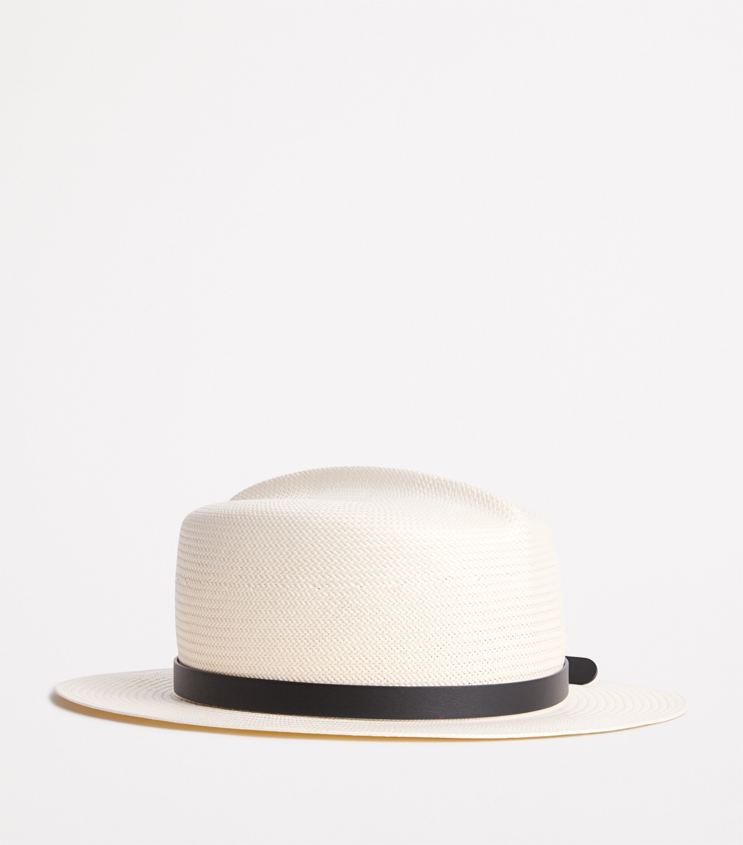 Weekend Max Mara Leather-Band Fedora Hat Milk Image 3
