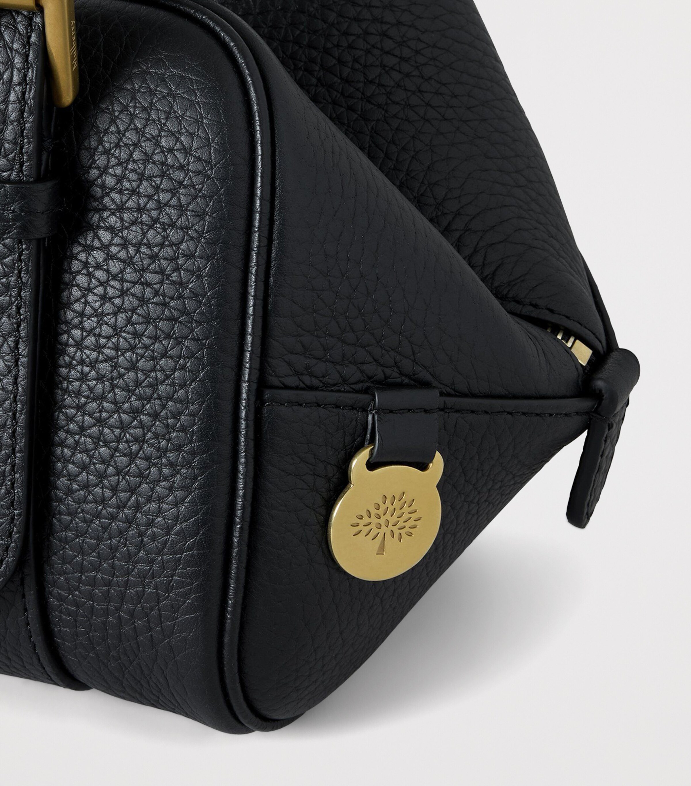 Mulberry Small Leather Boston Shoulder Bag Black Image 6