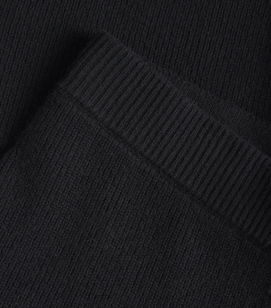 Merino Wool Culottes BLACK Image 5
