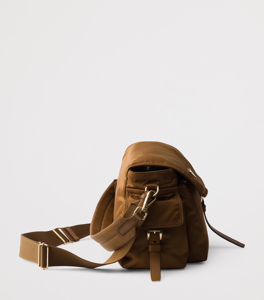 Large Re-Nylon and Leather Explore Shoulder Bag F0134 Image 6