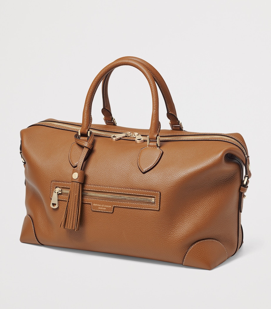 Leather Hudson Flight Bag TAN Image 3