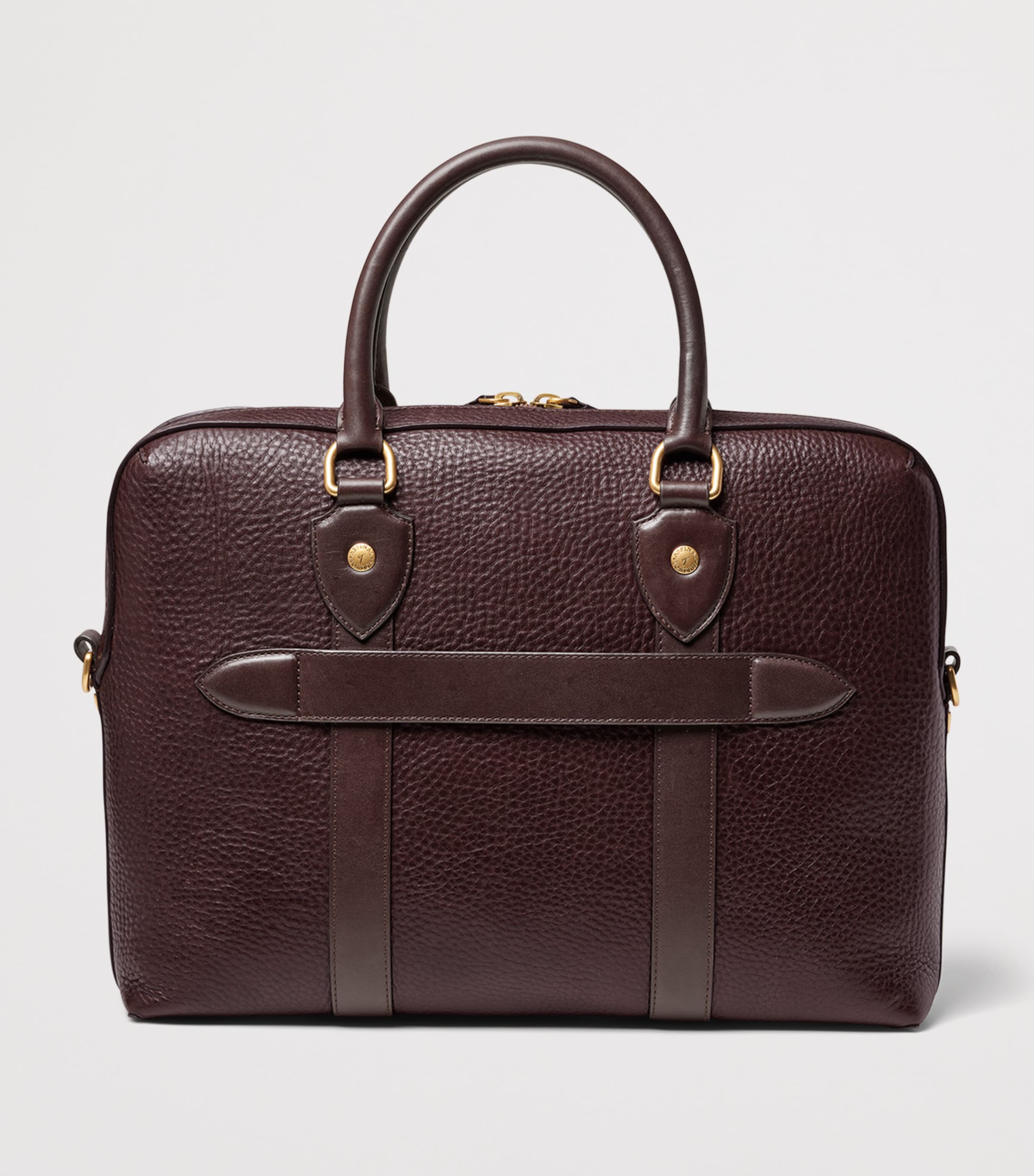 Aspinal Of London Leather The Hudson Briefcase Conker Image 4