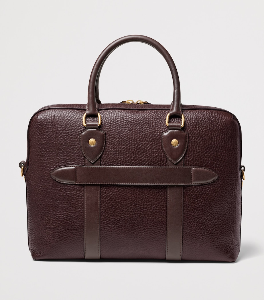 Aspinal Of London Leather The Hudson Briefcase Conker Image 4