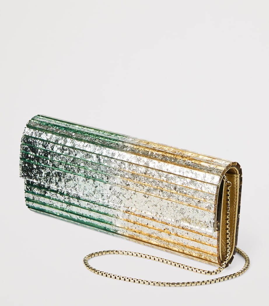 Sweetie Glitter Dégradé Clutch Bag LIGHT VERDE/GOLD Image 5