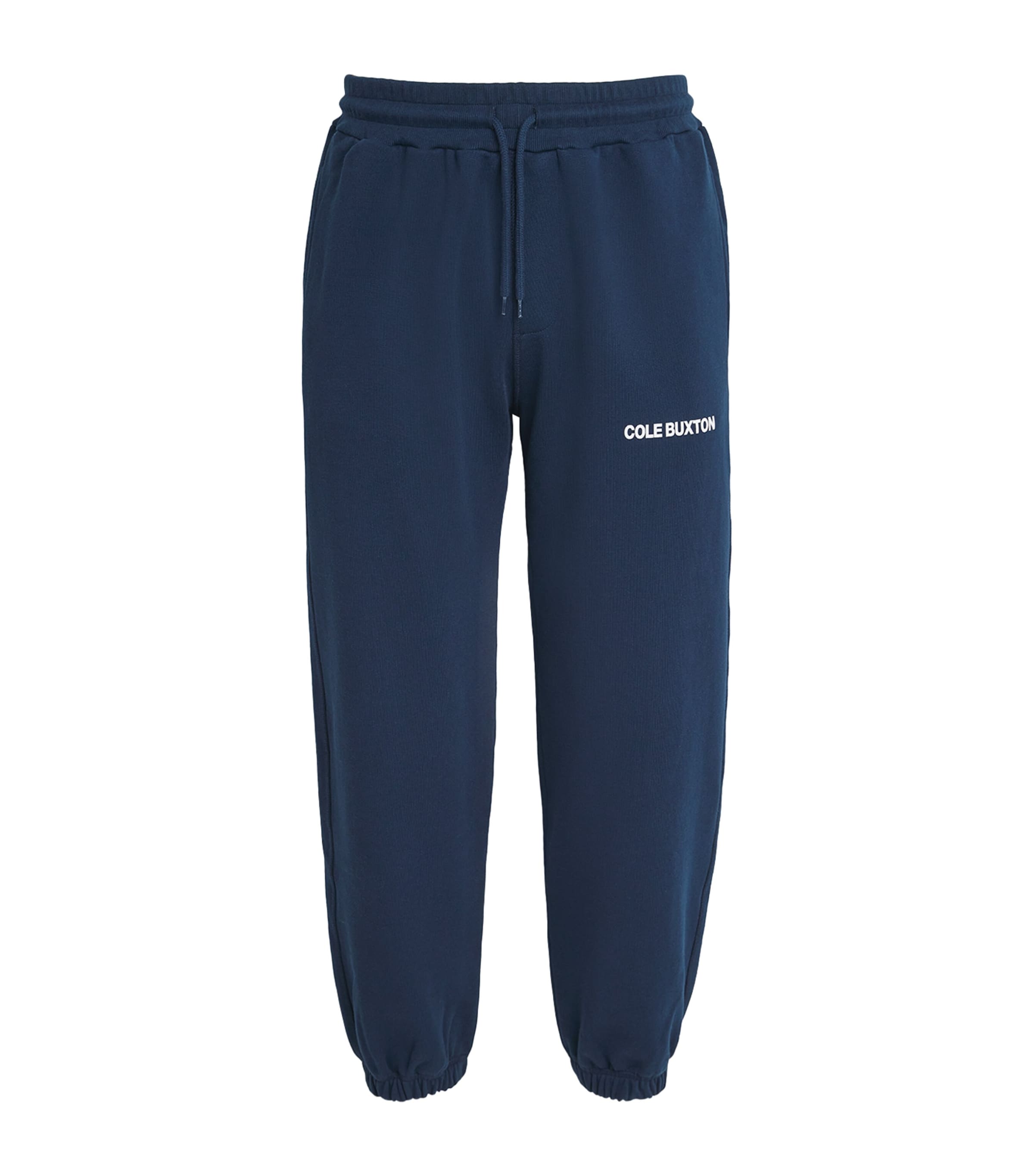 Cole Buxton Cotton Logo Sweatpants In Navy