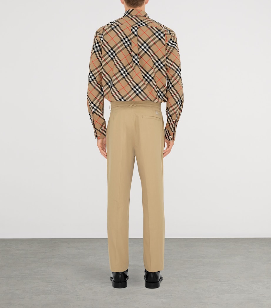 Cotton Check Shirt SAND IP CHECK Image 4