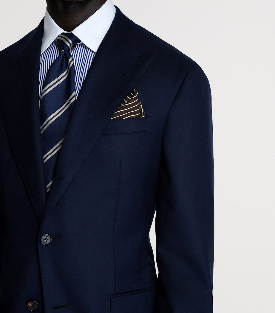 Dunhill Mens Wool Cavendish Blazer Navy Image 7