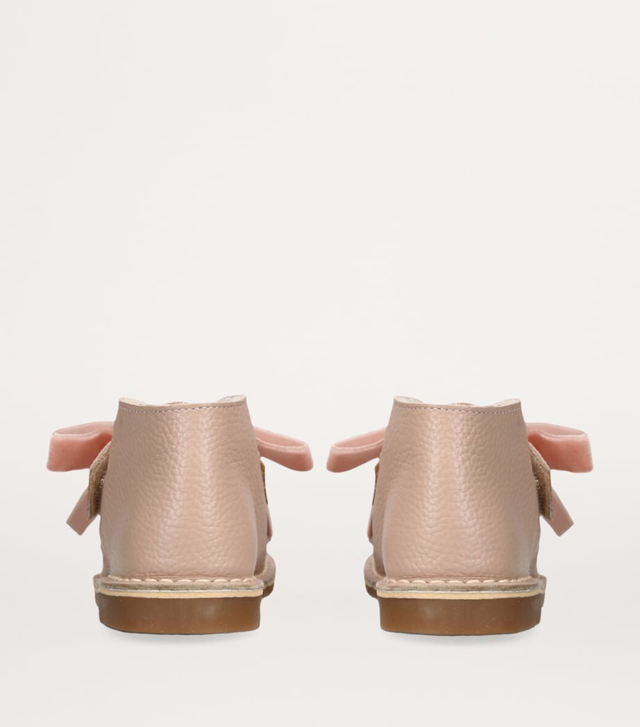 Leather Bow-Embellished Argenta Boots PINK Image 2