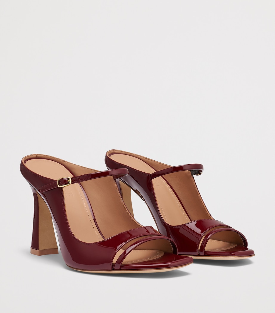 Malone Souliers Patent Leather Rania Heeled Mules 90 Rosewood Image 3