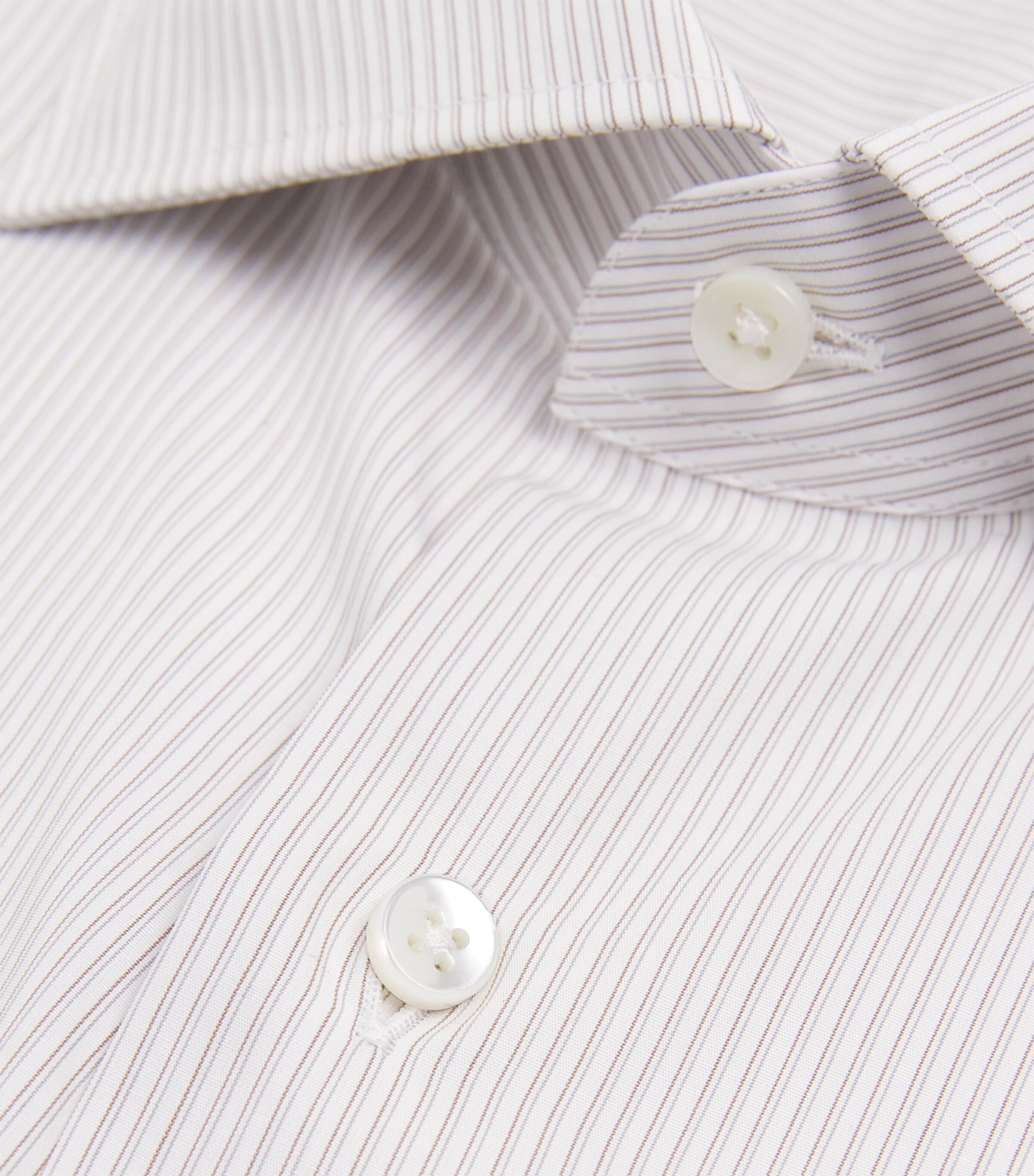 Canali Mens Cotton Stripe Shirt Image 5