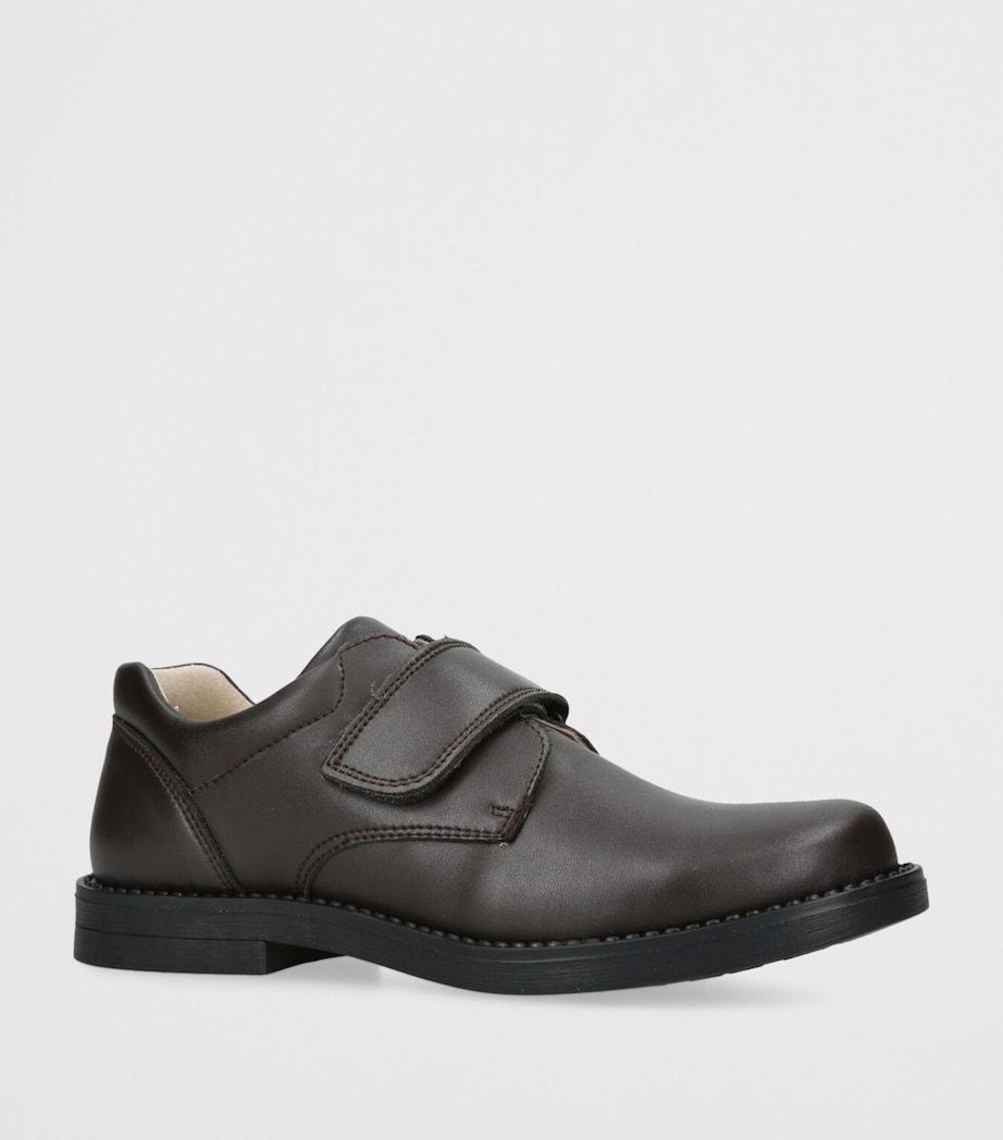 Leather George School Shoes DARK BROWN Image 3