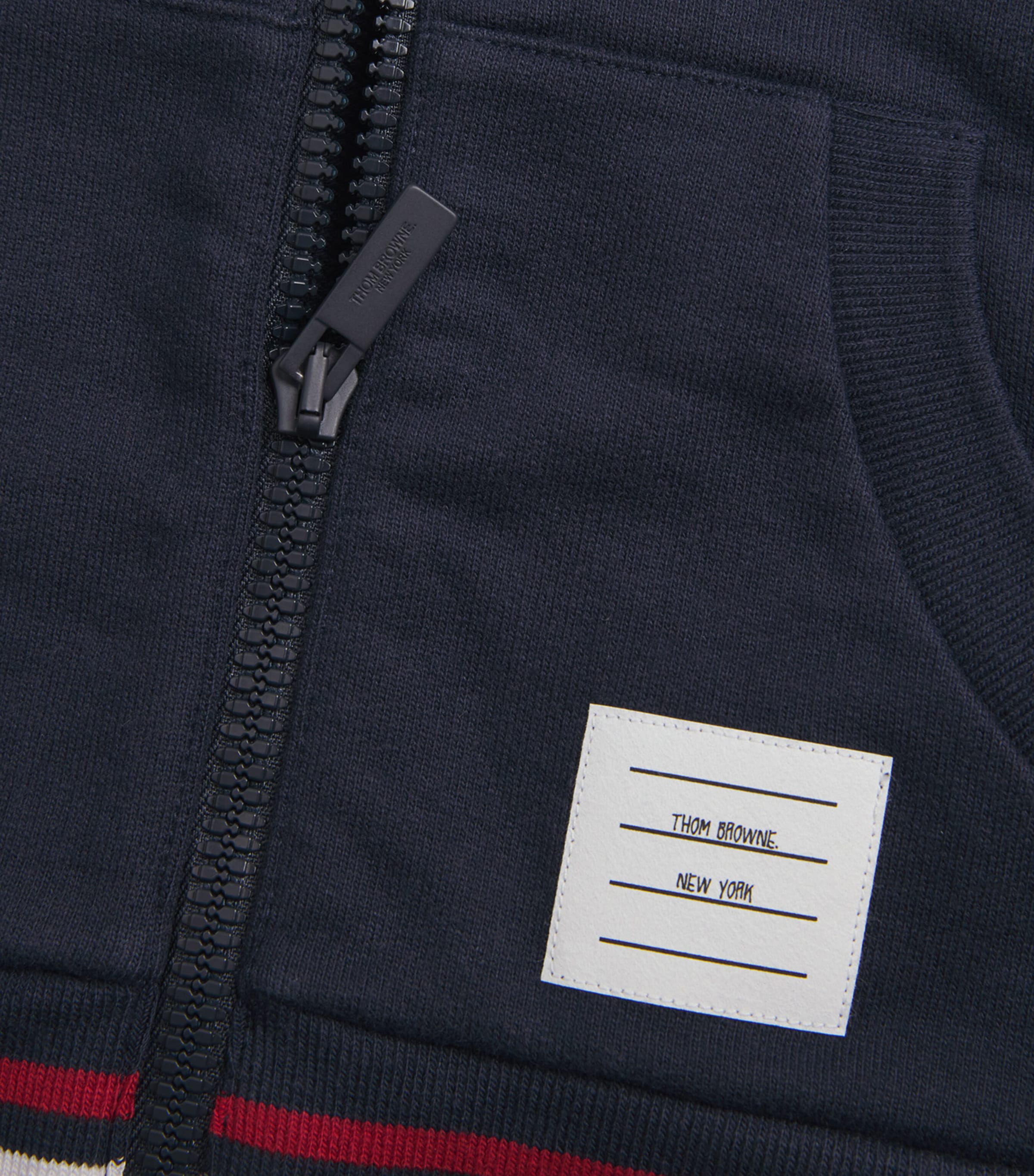 Thom Browne kids ジャケット Thom Browne Kids Cotton Hector 4-Bar Bomber Jacket (2-12