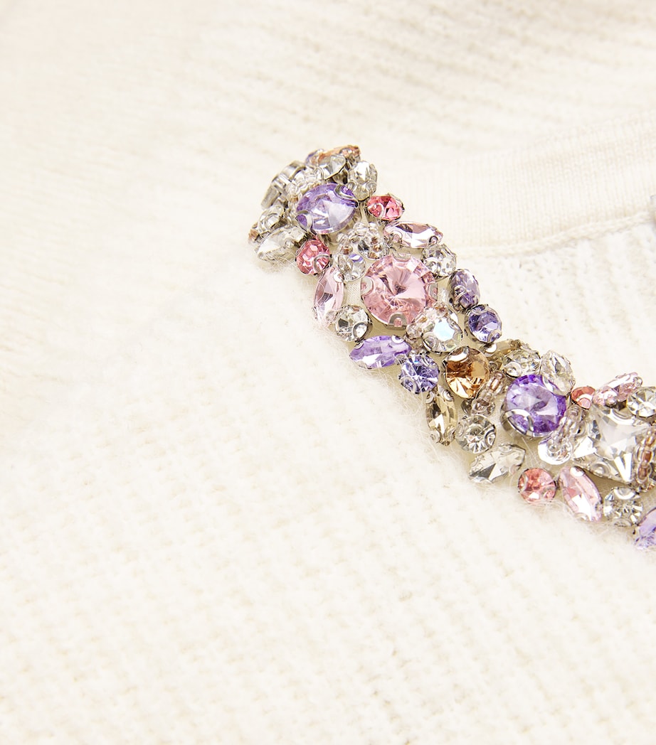 Crystal Embellished Cardigan CREAM Image 5