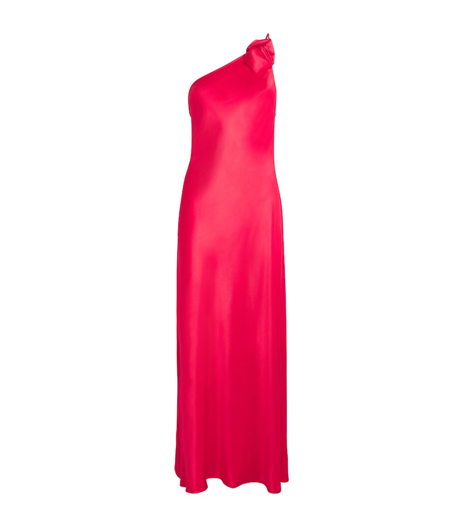 One-Shoulder Doutzen Maxi Dress RED Image 1