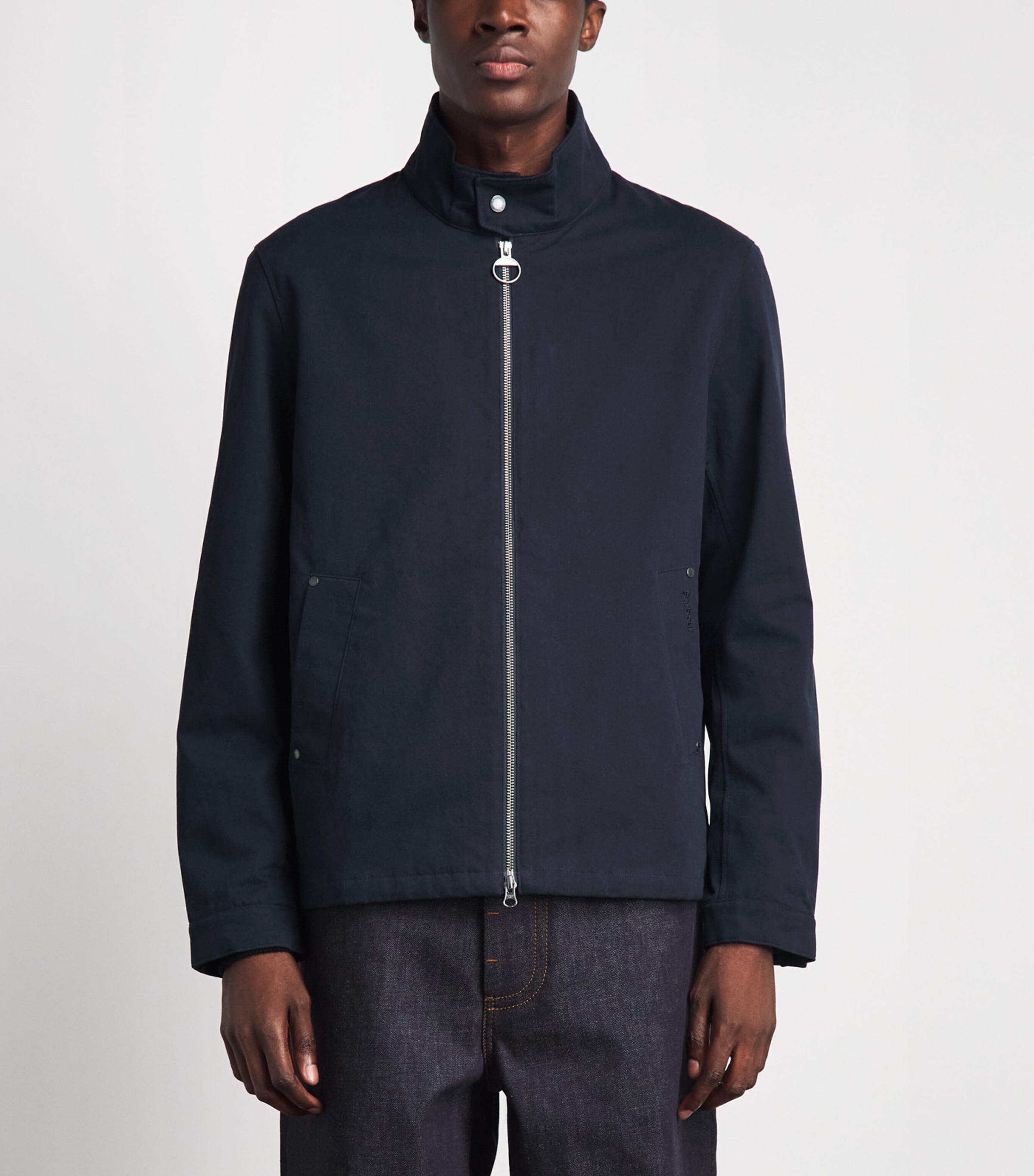 Barbour Mens Cotton Cordford Casual Jacket Navy Image 4