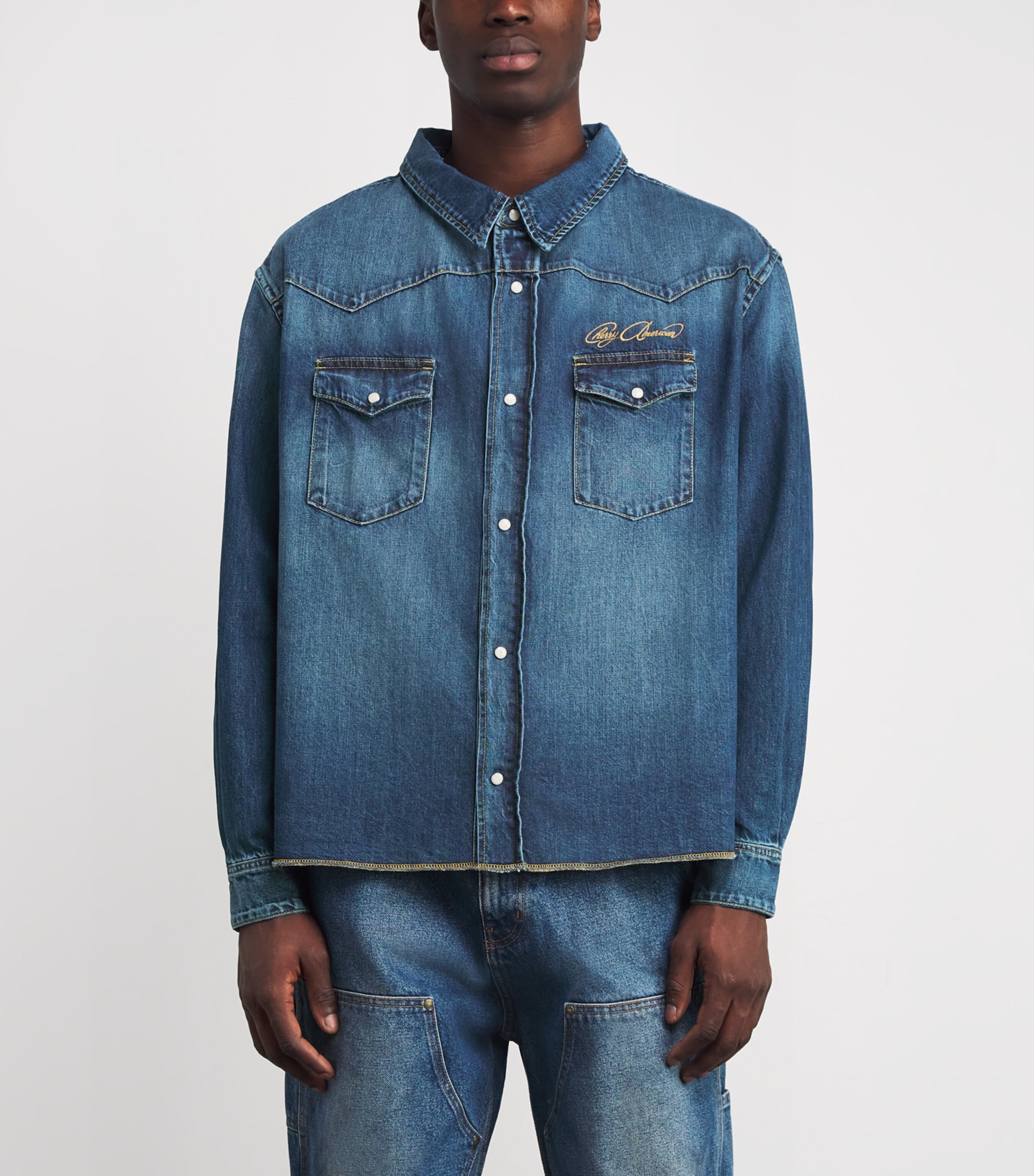 Western Denim Shirt DENIM Image 3
