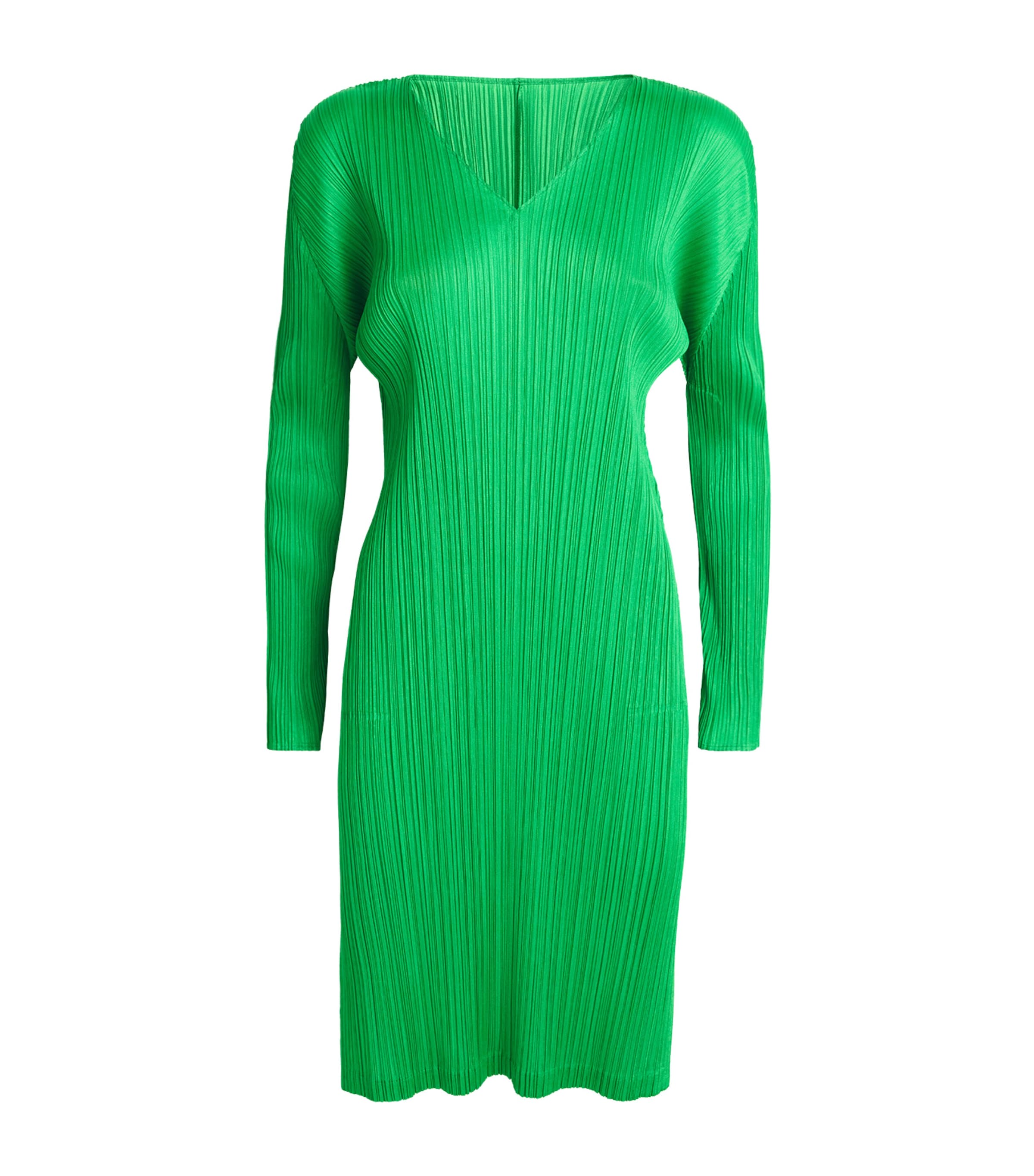 Shop Issey Miyake Monthly Colors February Midi Dress In Green