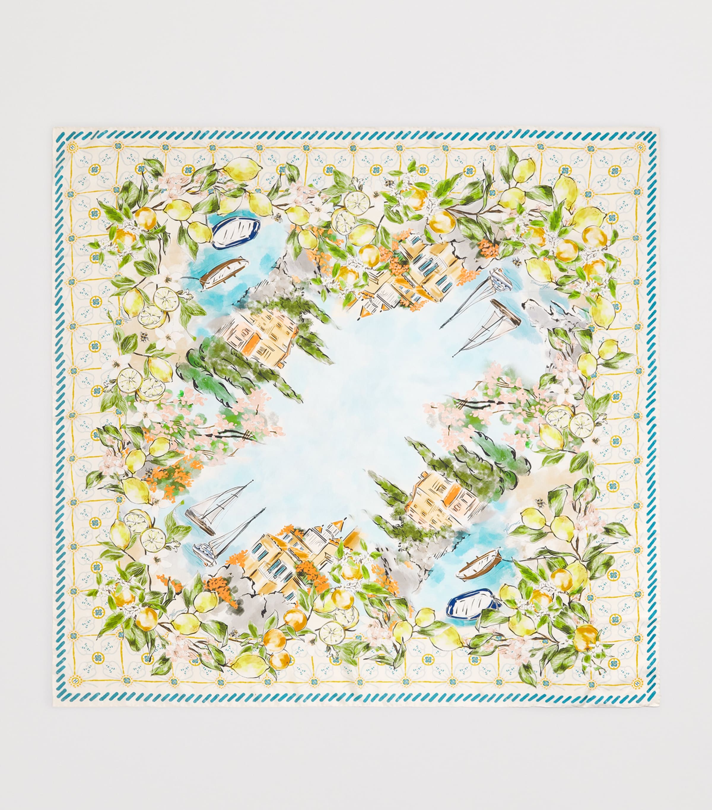 Silk High Summer Scarf YELLOW Image 4