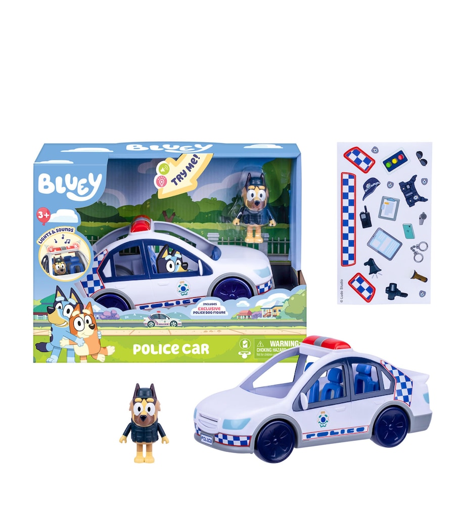 BLUEY Police Car Playset Image 2