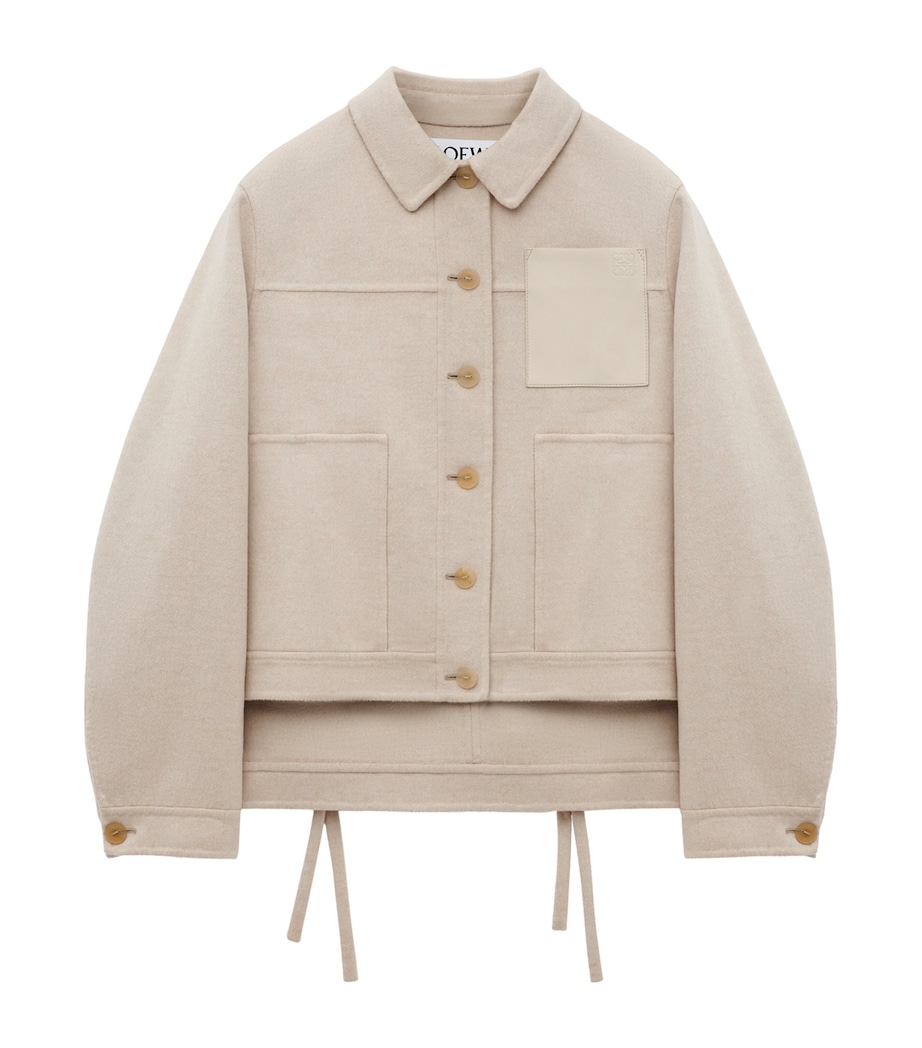 Wool-Cashmere Workwear Jacket LIGHT BEIGE MELANGE Image 1
