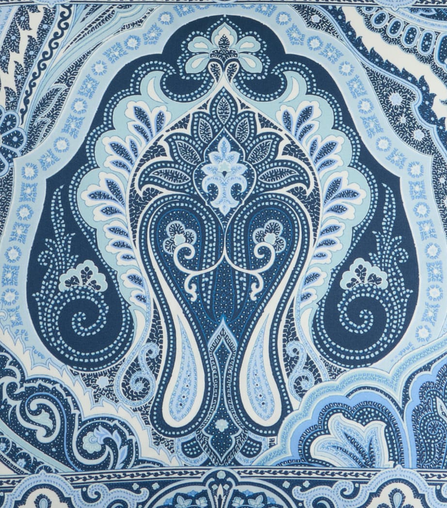 Etro Tassel-Trim Hoa Cushion (45cm x 45cm) Print On Blue Base Image 4