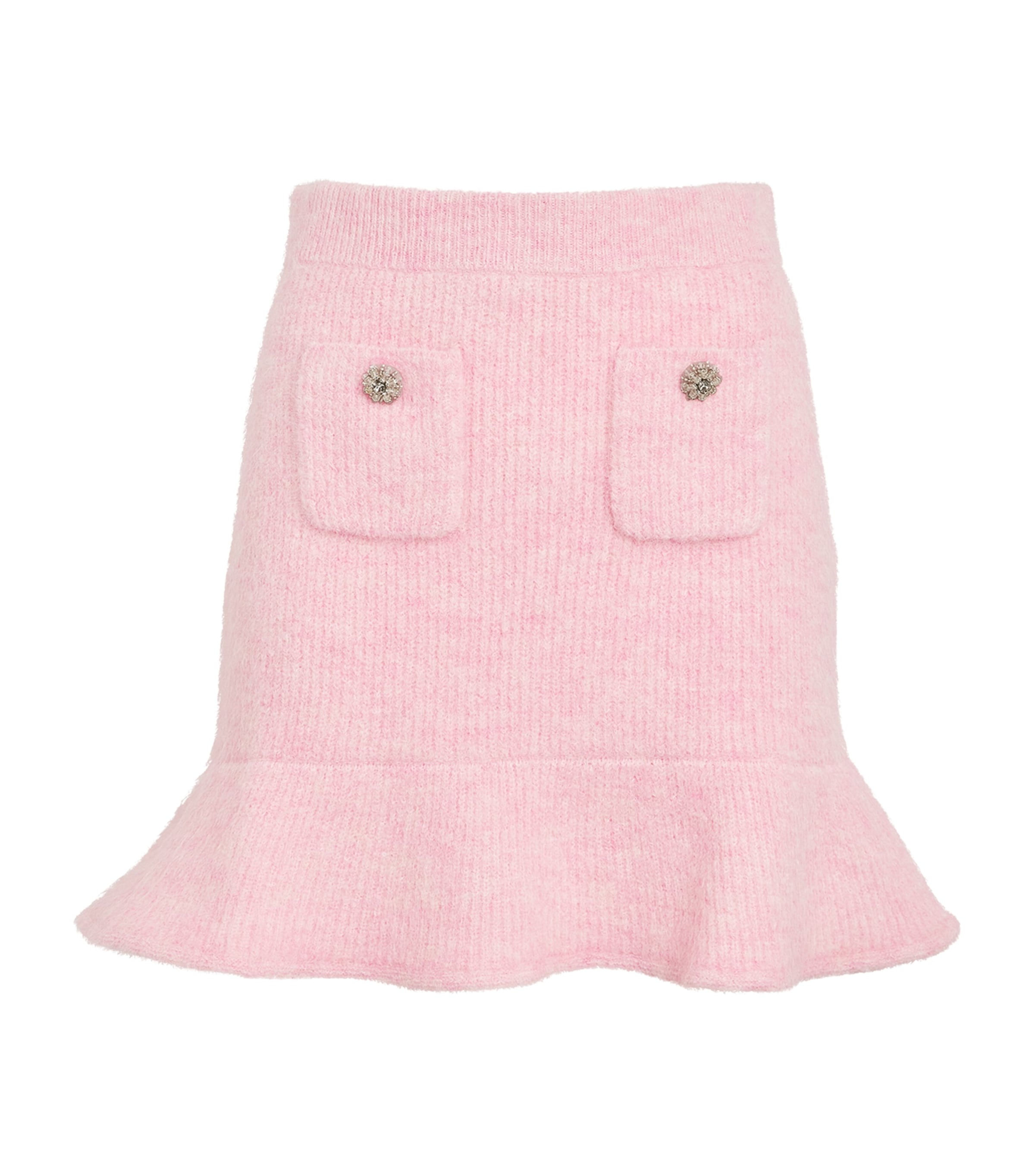 Self-portrait Ruffled Mini Skirt In Pink