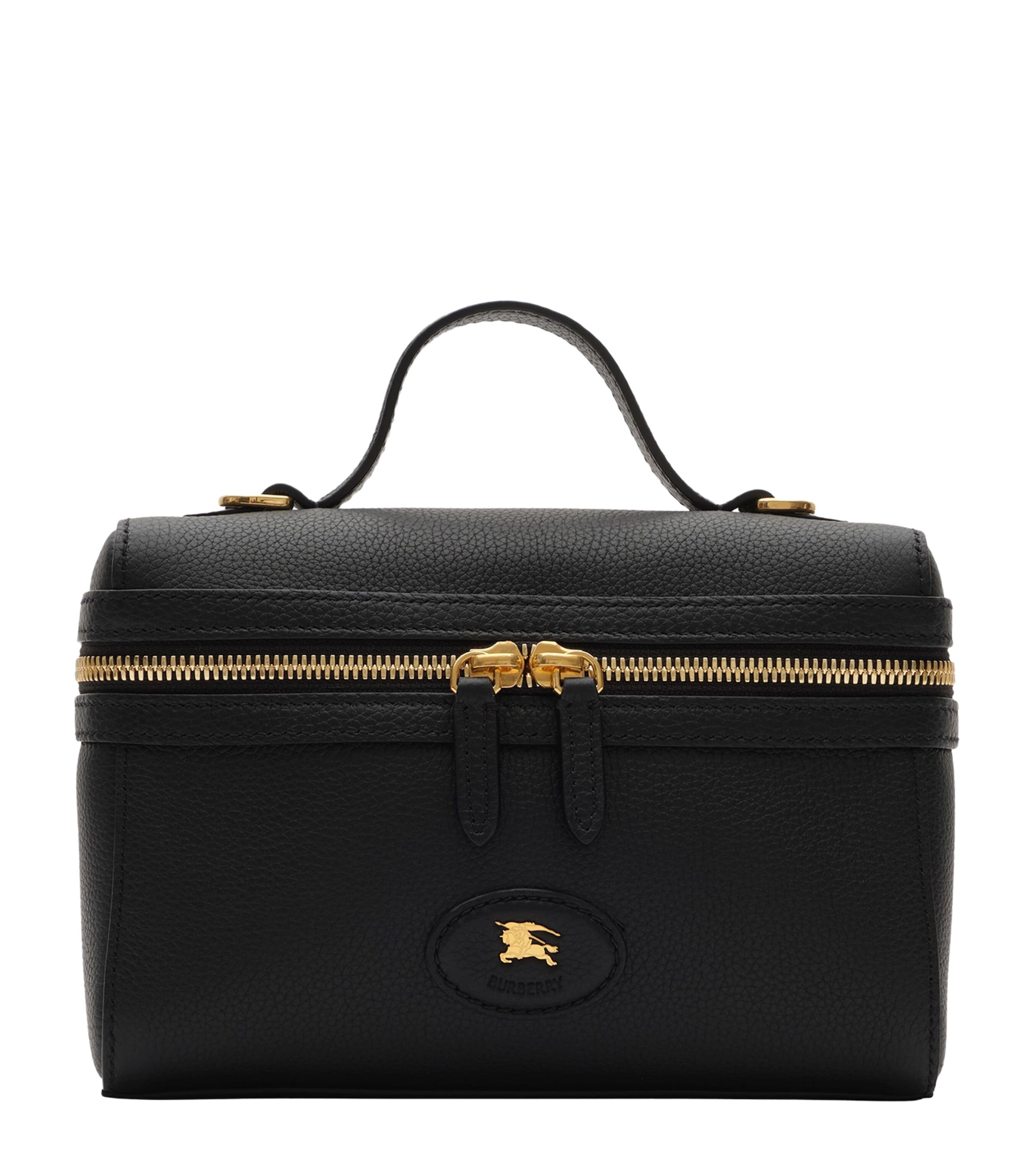 Burberry Leather Bloomsbury Vanity Bag Black/black Calico Image 1